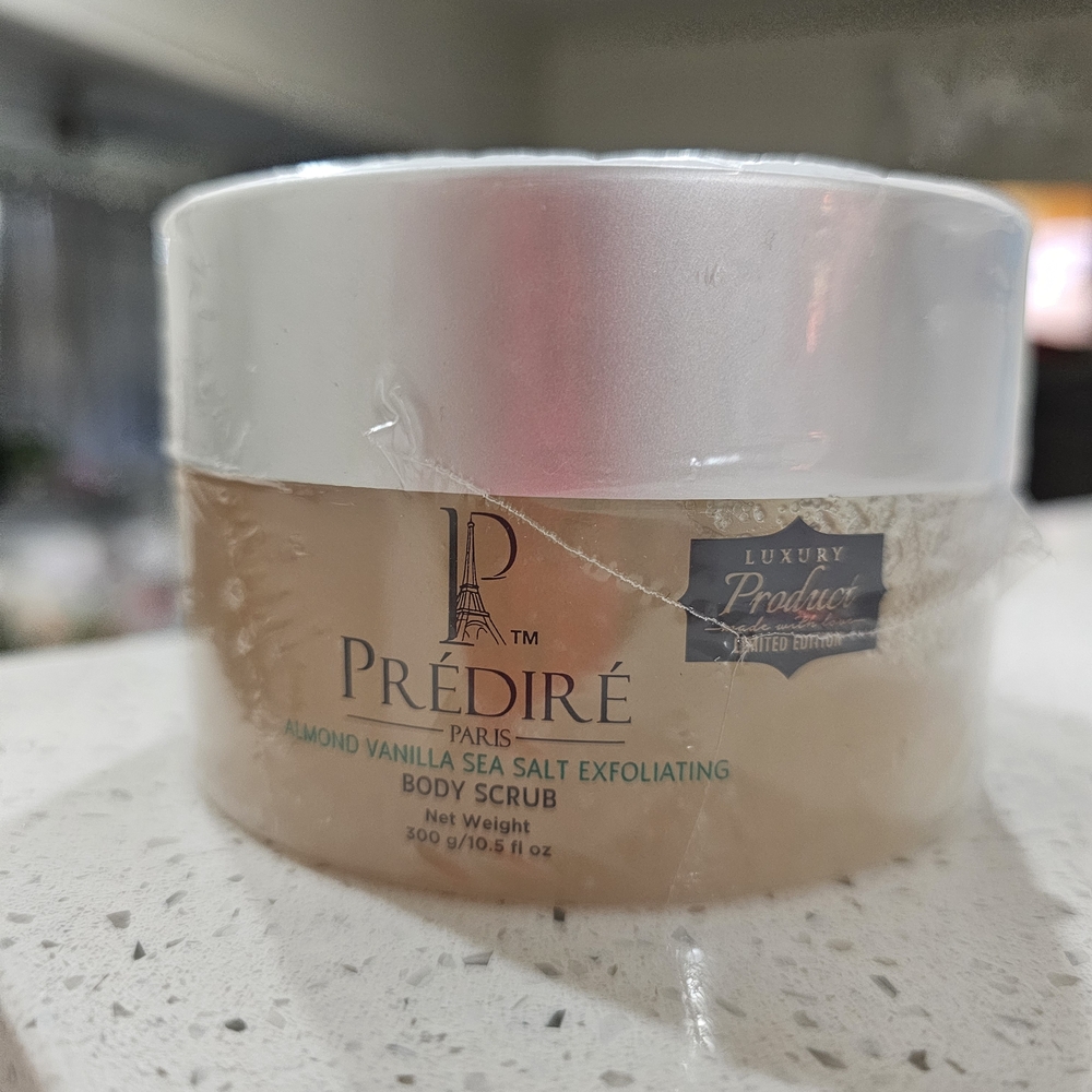 Almond Vanilla Sea Salt Exfoliating Body Scrub - PREDIRE